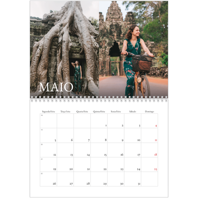 Calendário A4 duplo — Serifa simples [capa]