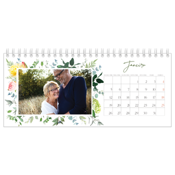 Calendário de Fotografias de Mesa — Flores tradicionais