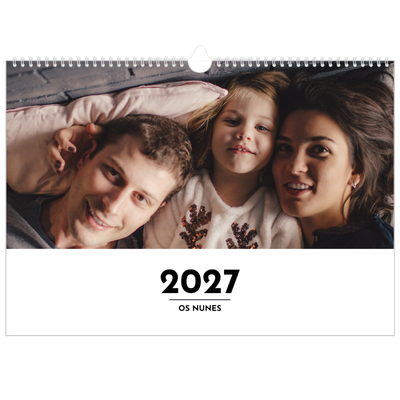 Calendário A3 Horizontal — Destaque da letra [capa]