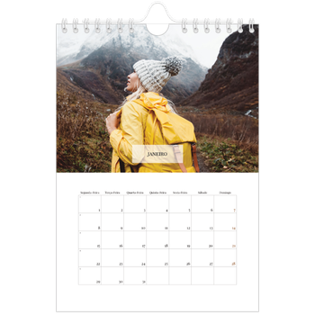 Calendário A5 — Calendário clássico