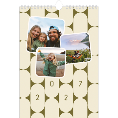 Calendário fotográfico A4 — Padrões retro [capa]