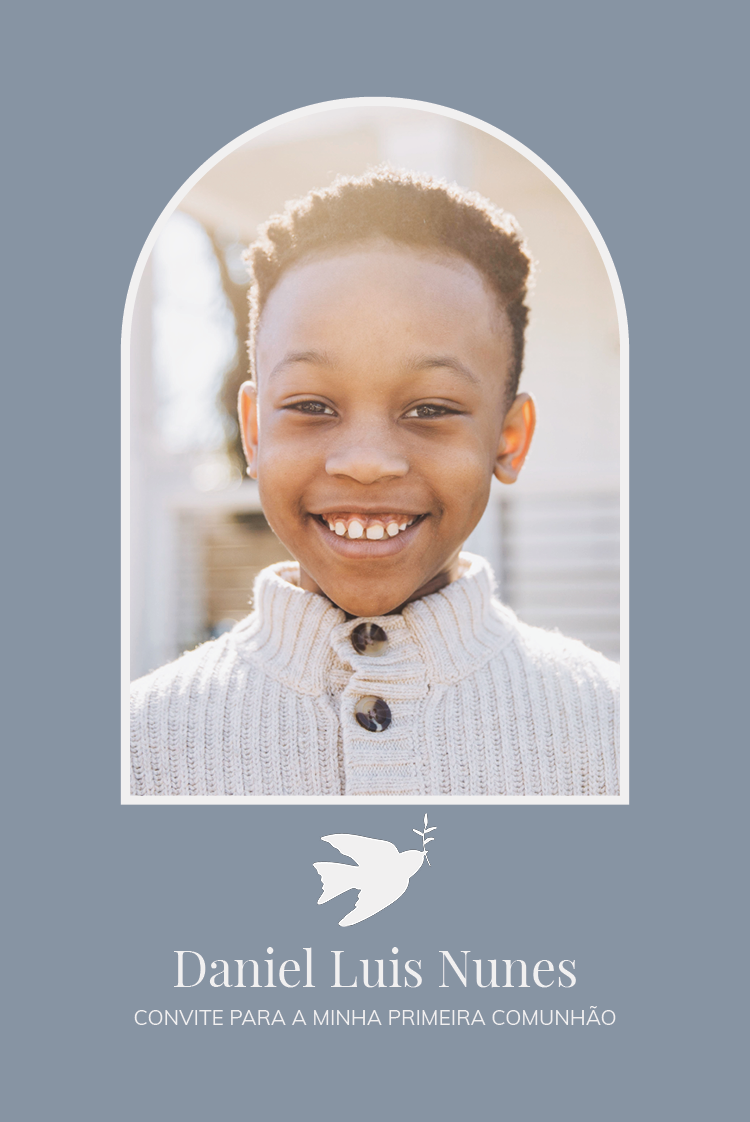 Convites — Pomba branca brilhante