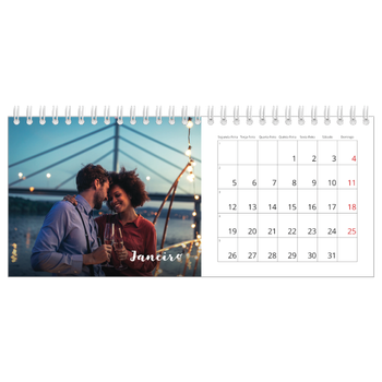 Calendário de Fotografias de Mesa — Script simples