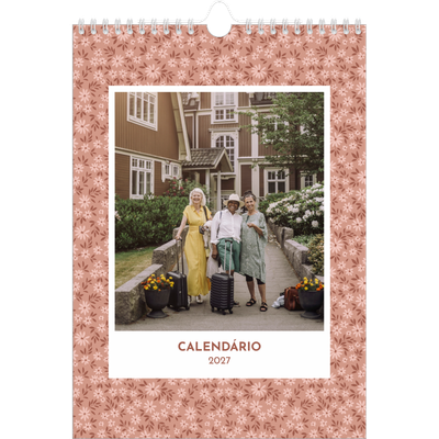 Calendário fotográfico A4 — Florescer [capa]