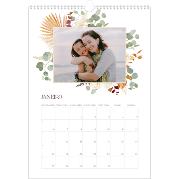Calendário fotográfico A3 — Boho