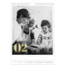 Calendário fotográfico A4 — Números grandes com purpurinas [Fevereiro]