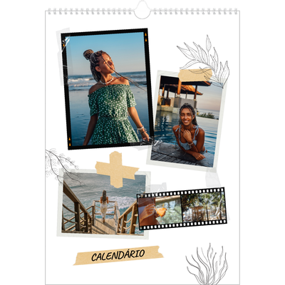 Calendário A3 — Estilo de álbum de recortes [capa]