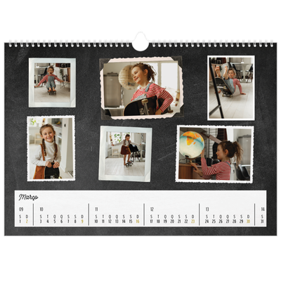 Calendário A3 Horizontal — Coleção de imagens [Março]