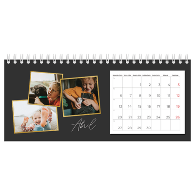 Calendários de mesa — Tantas recordações [Abril]