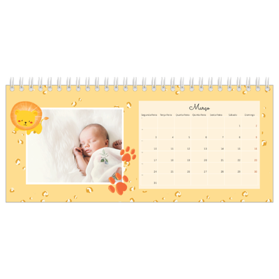 Calendários de mesa — Animais bonitos [Março]