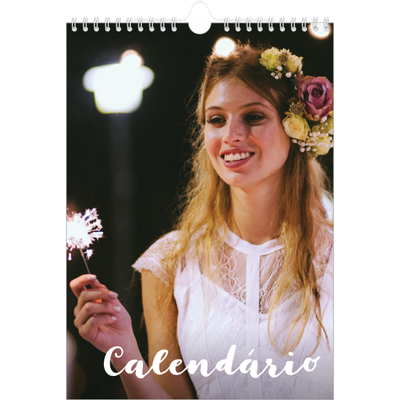 Calendário fotográfico A4 — Script simples [capa]