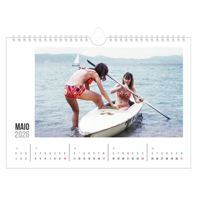 Calendário A4 horizontal — Texto abreviado [capa]