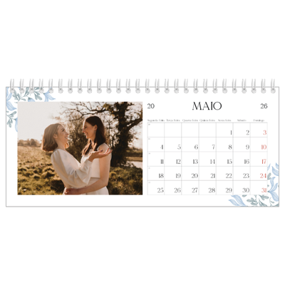 Calendários de mesa — Floral elegante [capa]
