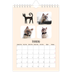 Calendário A5 — Patas de gato e garatujas [Fevereiro]