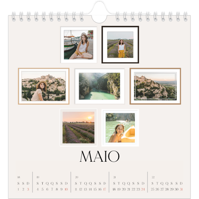 Calendário quadrado — Galeria de fotografias de parede [capa]