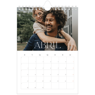 Calendário A5 — Maior que a vida [Abril]