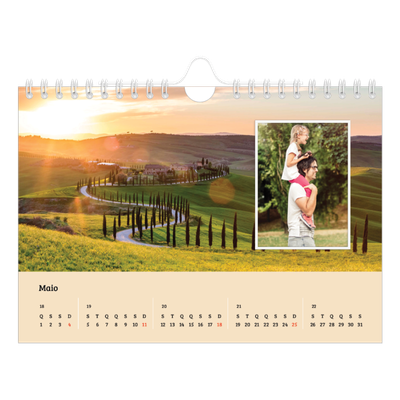 Calendário A5 horizontal — Quatro estações [capa]