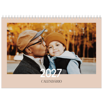 Calendário A4 duplo — Texto sobreposto [capa]