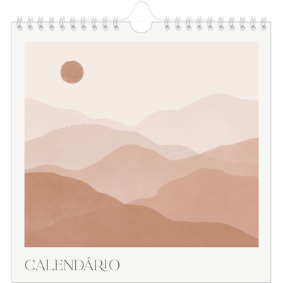 Calendário quadrado — Citações de bem-estar [capa]