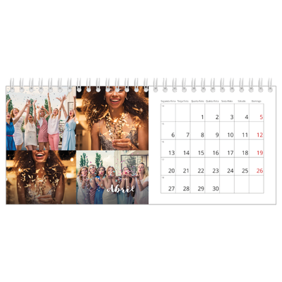 Calendários de mesa — Script simples [Abril]