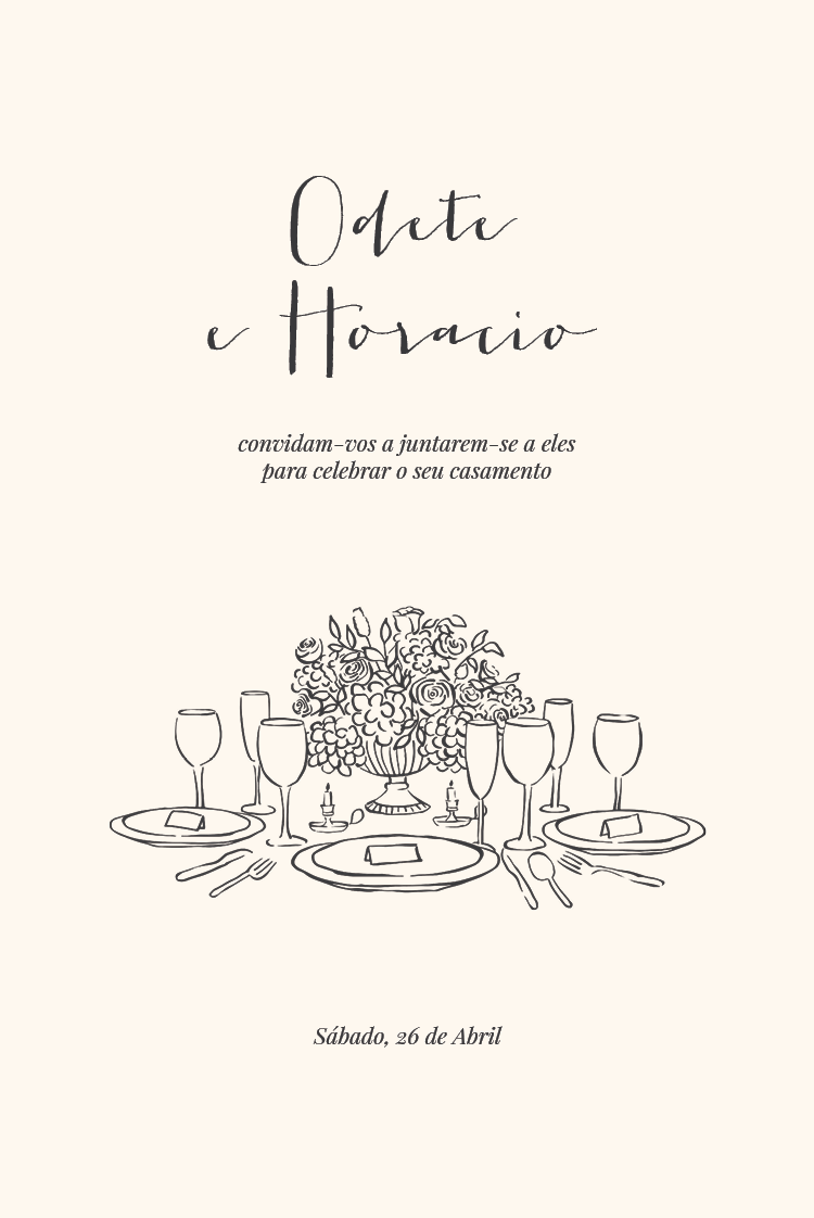 Convites — Rabiscos de casamento