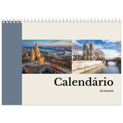 Calendário A4 duplo — Vistas do mundo [capa]