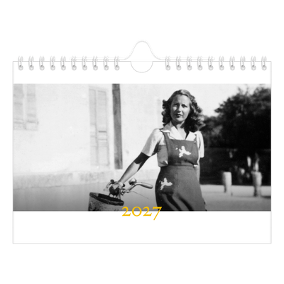 Calendário A5 horizontal — Estilo Heritage [capa]