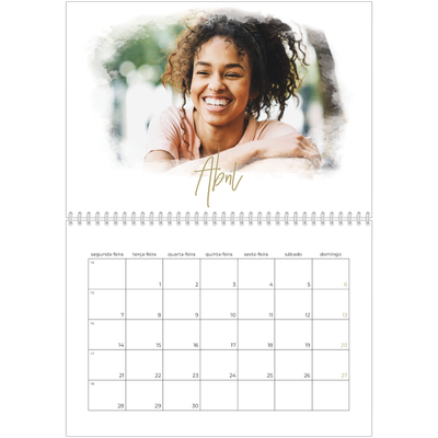 Calendário A4 duplo — Efeitos fotográficos [Abril]