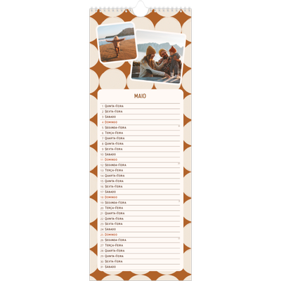 Calendário fino  — Padrões retro [capa]