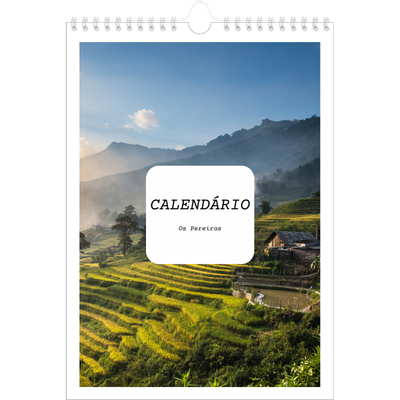 Calendário fotográfico A4 — A história completa [capa]