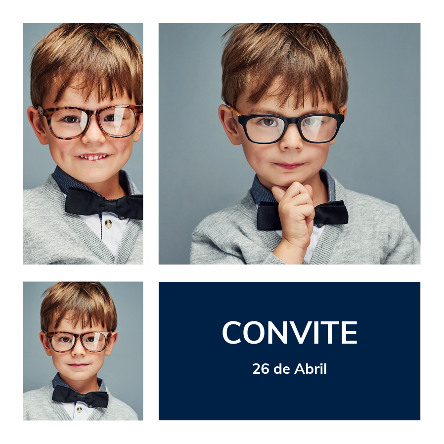 Convites — Caixa azul