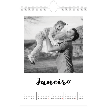 Calendário A5 — Escrito à mão