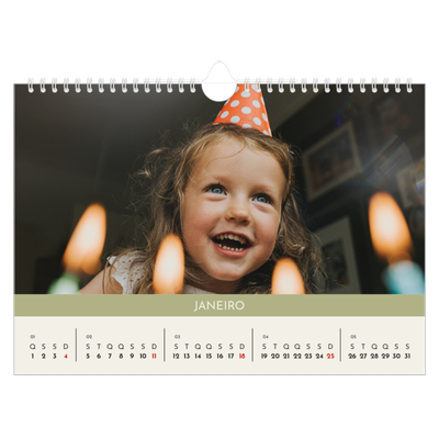 Calendário A4 horizontal — Capítulos pastel [Janeiro]