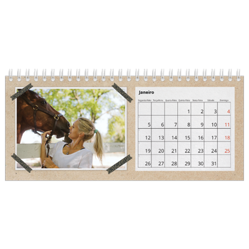 Calendário de Fotografias de Mesa — Fita adesiva para trabalhos manuais