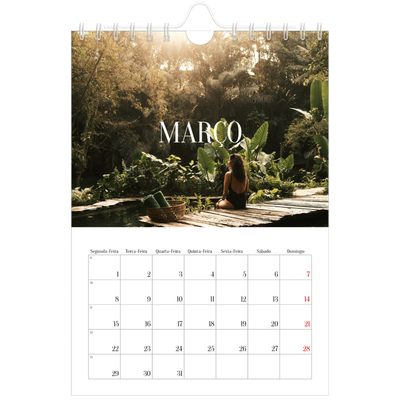Calendário A5 — Escapadinha infinita [Março]