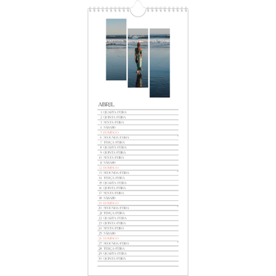 Calendário fino  — Mosaicos de viagem [capa]