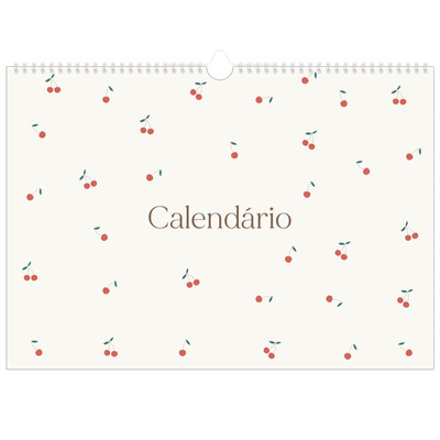 Calendário A3 Horizontal — Felicidade de cereja [capa]