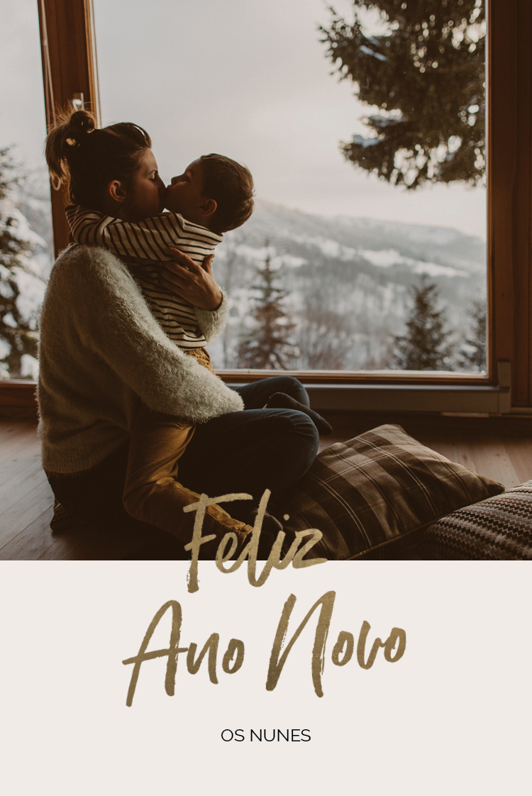 Cartões — Caligrafia de Feliz Ano Novo