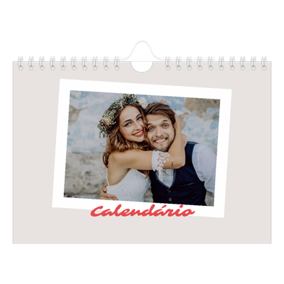 Calendário A5 horizontal — Assinado a carmim [capa]