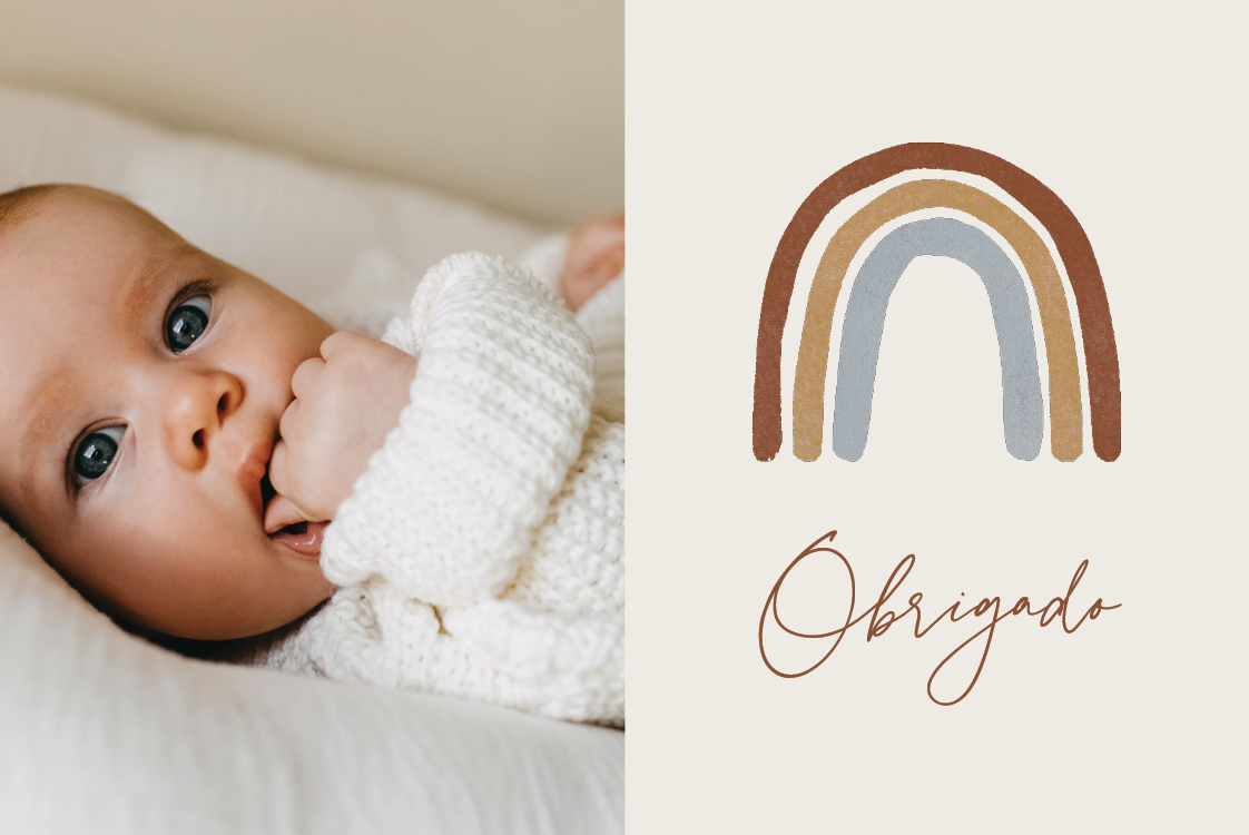 Cartões de agradecimento — Boas-vindas radiante