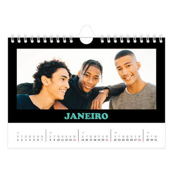Calendário de Fotografias A5 Paisagem — Tipo divertido