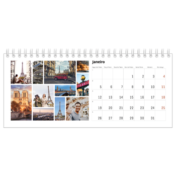Calendário de Fotografias de Mesa — Moldura