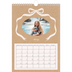Calendário fotográfico A4 — Papel kraft e laço [Março]