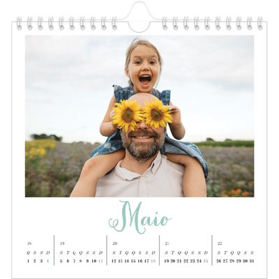 Calendário quadrado — Olá mundo [capa]