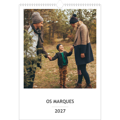 Agenda familiar A3 — Planeador simples - Familia de 4 [capa]