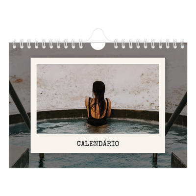 Calendário A5 horizontal — A edição de retrato [capa]