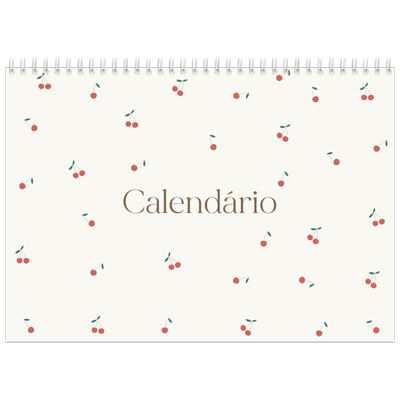 Calendário A4 duplo — Felicidade de cereja [capa]
