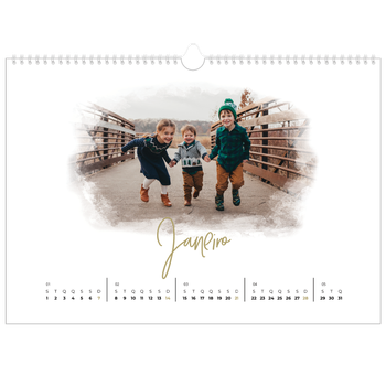 Calendário fotográfico horizontal A3 — Efeitos fotográficos