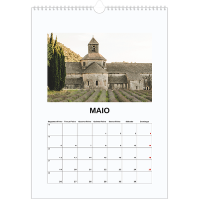 Calendário A3 — Fotografia simples [capa]