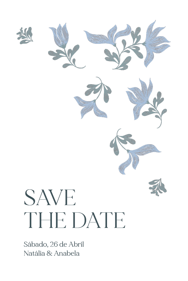 Save the date — Floral elegante